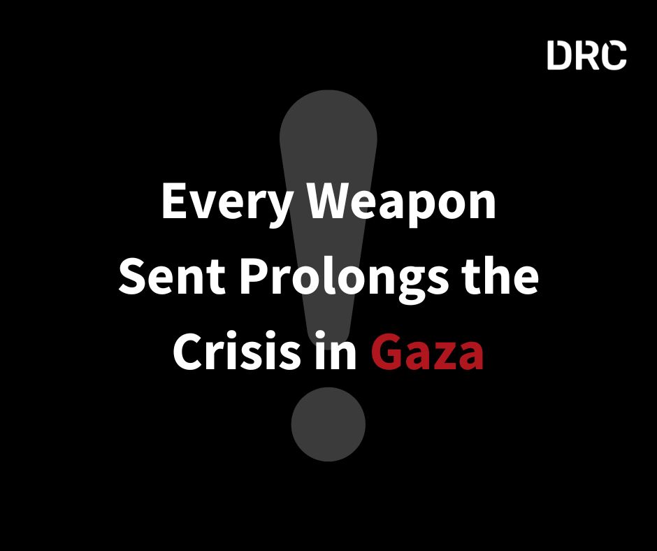 250+ humanitarian and human rights orgs, including @DRC_ngo, are now demanding a halt to arms transfers: The ongoing crisis in #Gaza must not be fueled further. We stand for peace and the protection of civilian lives. #CeasefireNOW 👉Read more: pro.drc.ngo/resources/news…