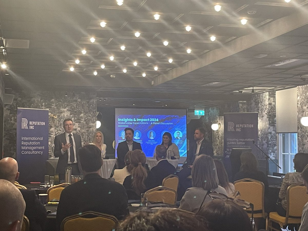 ClarkeAoife's tweet image. Thanks to @ReputationInc for the invite to speak on today’s panel discussion exploring some of the topics from the insights & impact 2024 report. So many challenges (and opportunities!) in our profession so it was great to get the experience from around the room