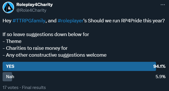 Roleplay4Charity tweet media