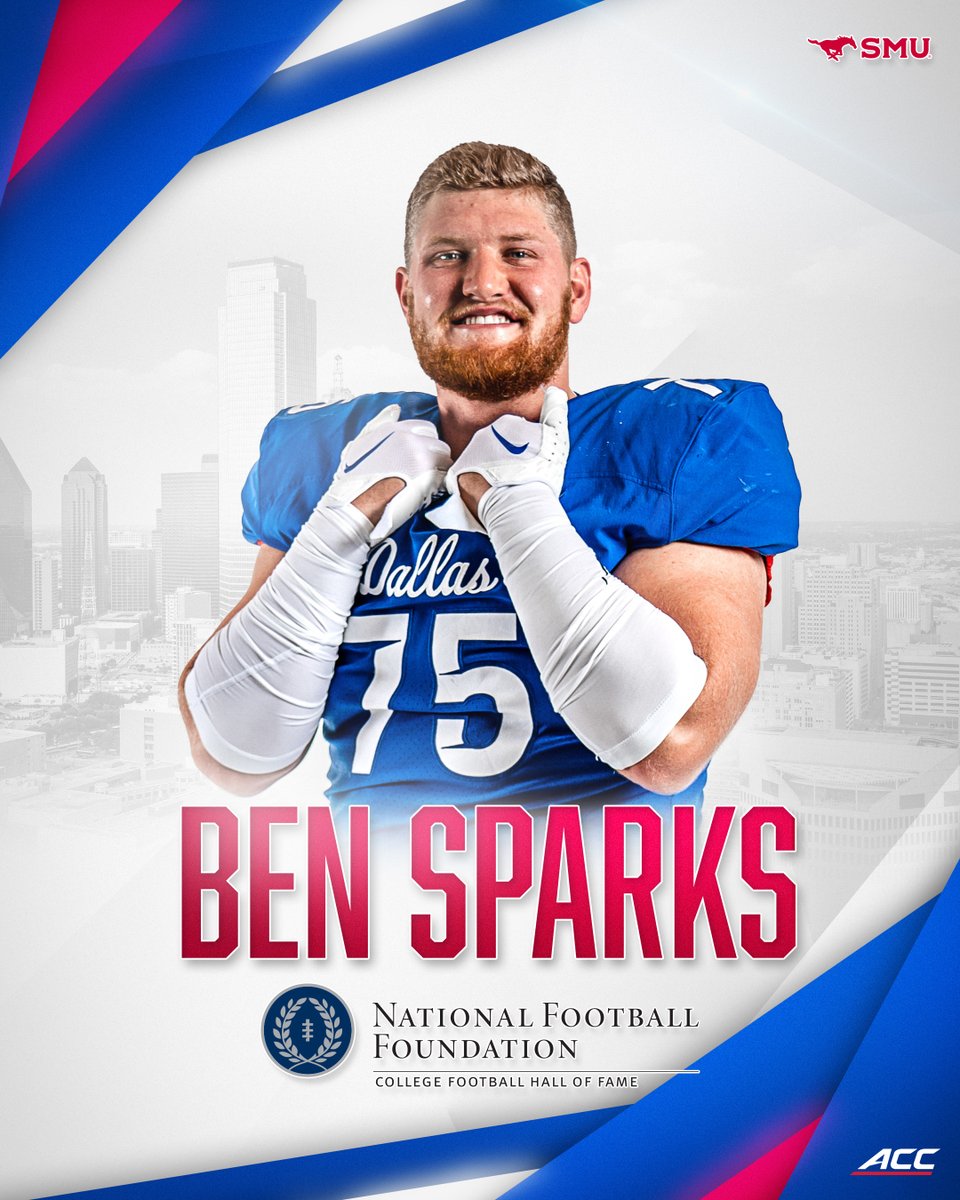Continuing the Tradition of Excellence. Way to go @ben75sparks! 🎉 @SMUMustangs | #PonyUpDallas Read the Press Release Below: bit.ly/43Sc8IQ