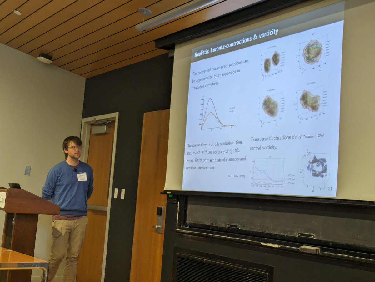 thermalization's tweet photo. Sebastian Waeber @TechnionLive gives talk at SCGP workshop on holography for Nuclear Collisions
#ShockwaveCollisions #hydrodynamization https://t.co/k0Ysa2Wtnn