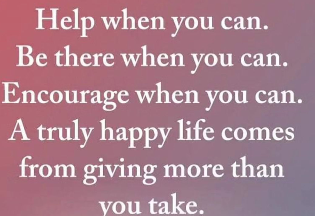 GM. Word of today. Give more than you take. Have a great day! VG😀❤️💯