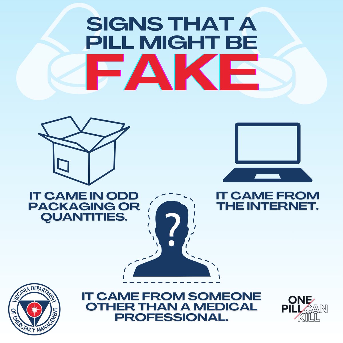 💊 While it may be difficult to spot the difference between a fake pill and a real pill with the naked eye, there are some key distinctions that you could spot between them. 🔎 Visit onepillcankillva.org for more info.