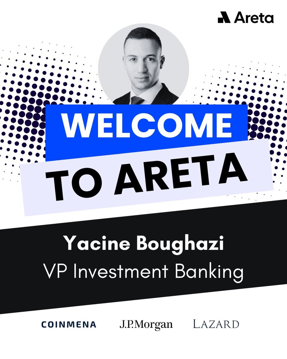 Welcome to the Team, Yacine! 🚀 We're excited to announce that Yacine Boughazi has joined Areta as Vice President of Investment Banking, focusing on M&A.