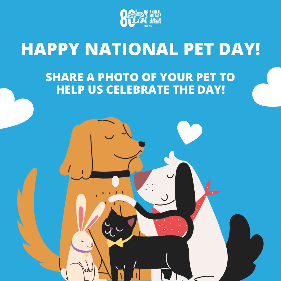 Happy #NationalPetDay! Help us celebrate the day by replying with a photo of your pet(s)!