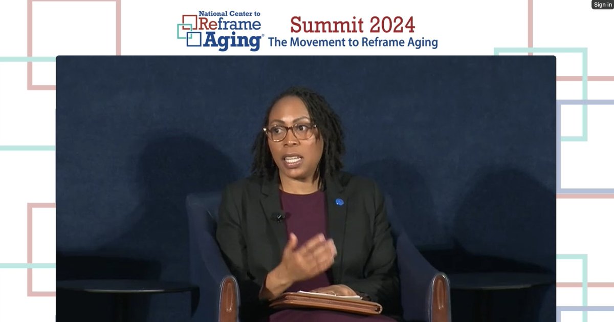 #Spotted: @AmeriCorpsSr Director Atalaya Sergi joined #NationalService leaders to discuss elevating discourse and initiatives around aging at the @ReframingAging Summit 2024. We are thrilled to be part of solutions to expand service opportunities for our nation's #OlderAdults!