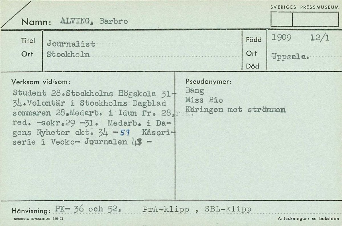 Goda nyheter för alla tidningsälskare! Riksarkivet har just publicerat ett register över pseudonymer/signaturer från kända och okända personer ur presshistorien. Ett utmärkt verktyg när du använder KB:s tjänst Svenska dagstidningar! sok.riksarkivet.se/nad?postid=Ark… #forskning