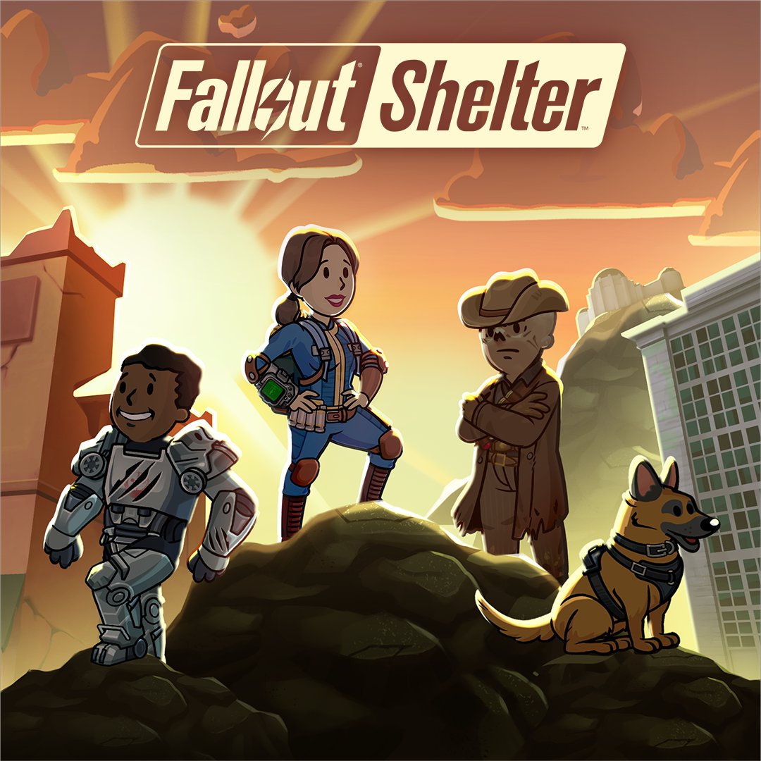 Download #FalloutShelter's latest update on mobile today, featuring new content and some (mostly) friendly faces! beth.games/4cTVywh