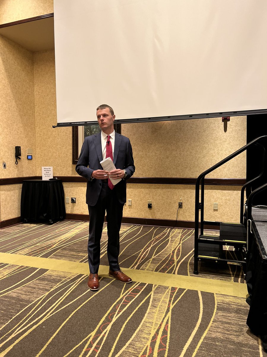 NCSAToday's tweet image. NASBO president Marianne Carlson (Scottsbluff Public Schools) welcomes attendees to #NASBO24 and introduces NCSA’s Dr. Mike Dulaney and Kyle McGowan and Perry Law’s Justin Knight.