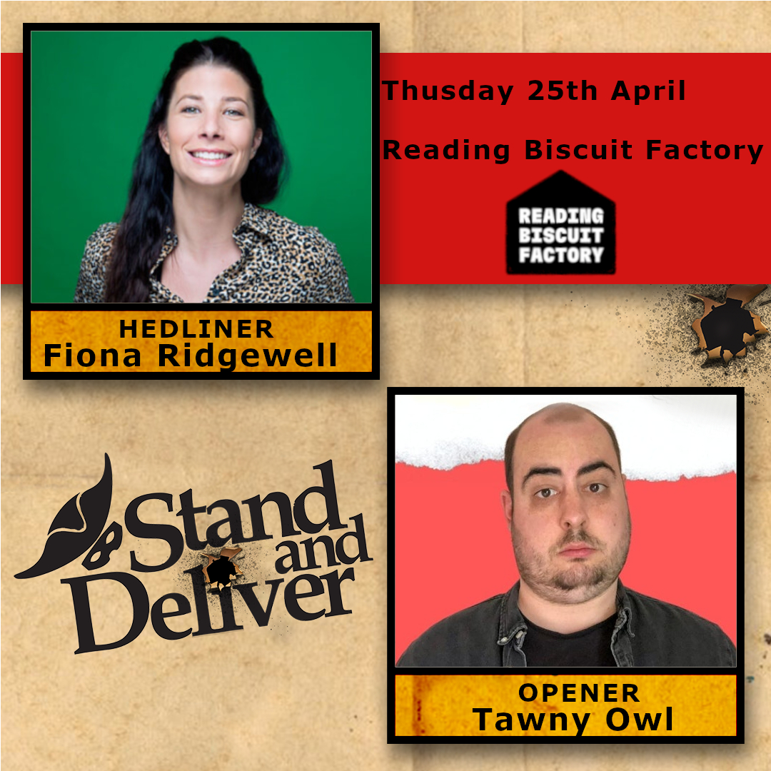 We're back at Reading's coolest indie cinema 🍿 Reading Biscuit Factory 🍪 Rdng_bsct_fctry 25th April.

Fantastic acts lined up, so grab your tickets now!

🎟️ ow.ly/kZj650Re7or

⭐ Headliner: Fiona Ridgewell ⭐

#rdguk #inrdg #standup
