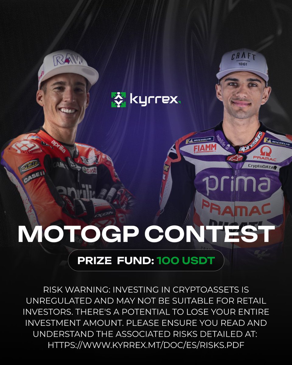 The Red Bull Grand Prix of the Americas is scheduled for April 14th. Predict the winner of the GP and win a prize! To participate: ✅ Subscribe to Kyrrex's Spanish Instagram ✅ Like the post and repost it in your story instagram.com/p/C5ggt1rIbKC/… ✅ Write your prediction in the…