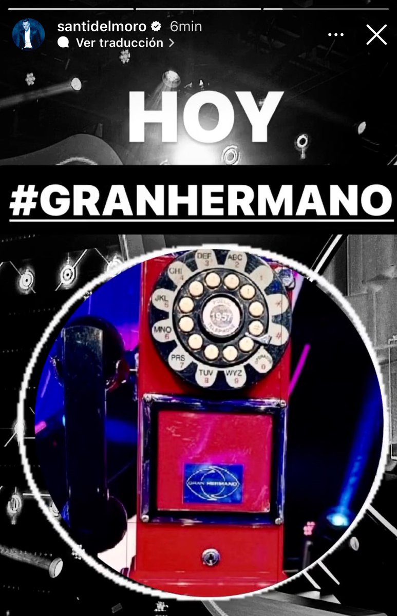 👁️ @SANTIAGODELMORO confirma que sonará el teléfono esta noche en #GranHermano