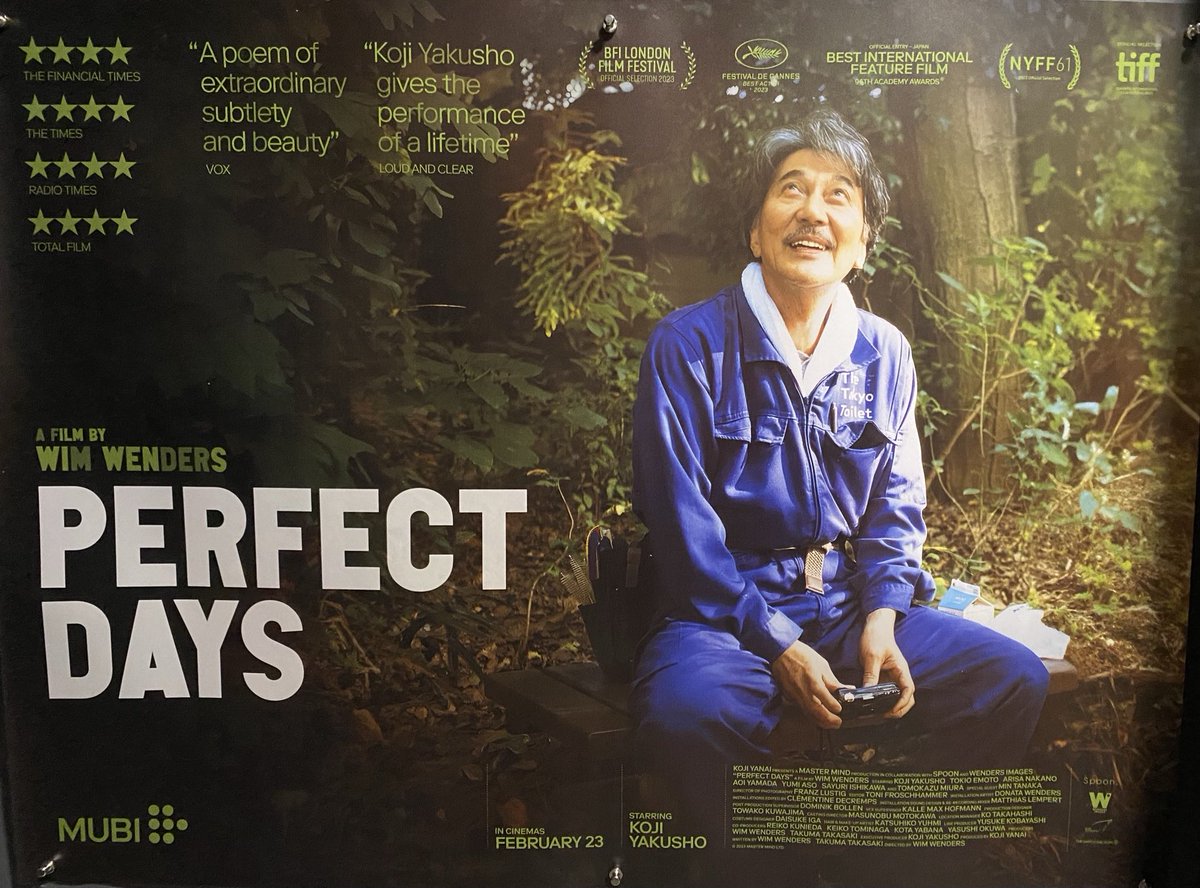 What a beautiful, poised and contemplative movie this is. Gorgeous. #PERFECTDAYS