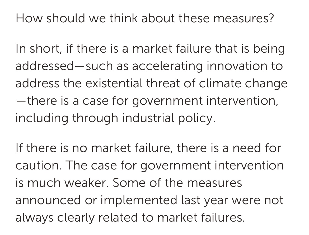 On planet IMF, industrial policy can still work only where there’s “market failure”. Speech today by Kristalina Georgieva. imf.org/en/News/Articl…