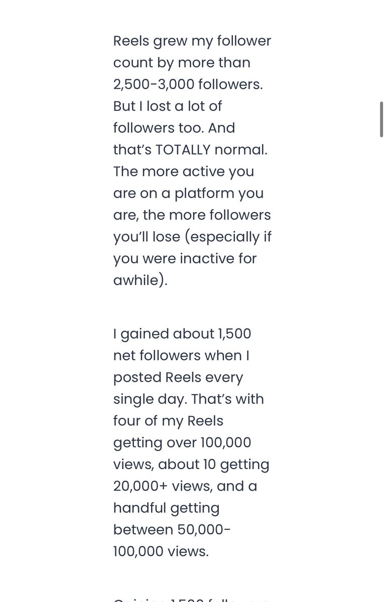 FYI the more active you are on IG the more followers you lose. But you are also gaining a lot of new ones every day. So don’t give up! Go for engagement and views over followers. You want to drive sales and have that be the point