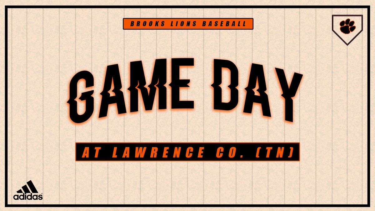 After a week off, it’s finally another Brooks Baseball Game Day! 

The Lions travel to Lawrence County, Tennessee for a JV/Varsity back-to-back. The JV will kick things off at 4:30 with the varsity scheduled to play immediately after the conclusion of that game.