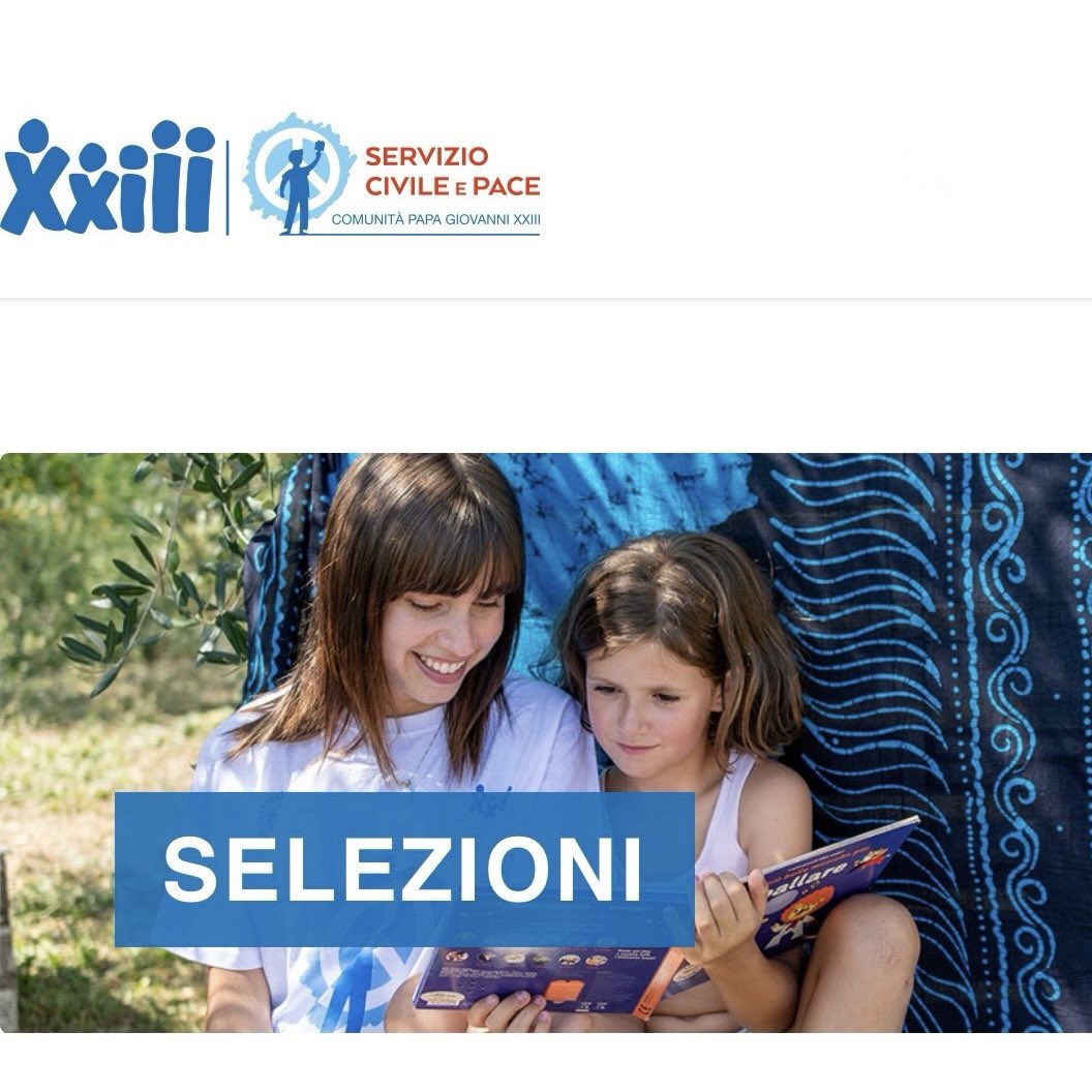 PROGETTO INSIEME SI È FORTI 2024
Link alla notizia
serviziocivile.apg23.org/selezioni-ital…

Link al pdf con l’elenco delle convocazioni.
serviziocivile.apg23.org/20240416_insie…