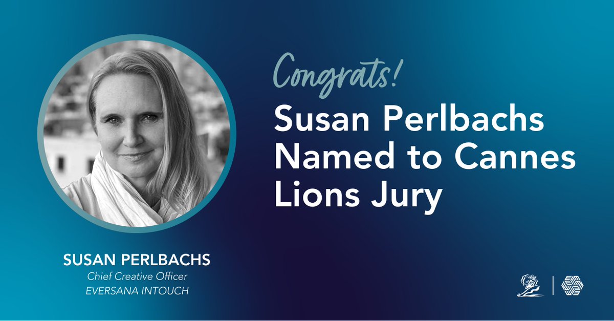 We’re thrilled to announce that Susan Perlbachs, chief creative officer, has been selected as a jury member for the prestigious @cannes_lions International Festival of Creativity in the Pharma Lions category. Learn more: ow.ly/6rCy50RcI4n

#CannesLions2024