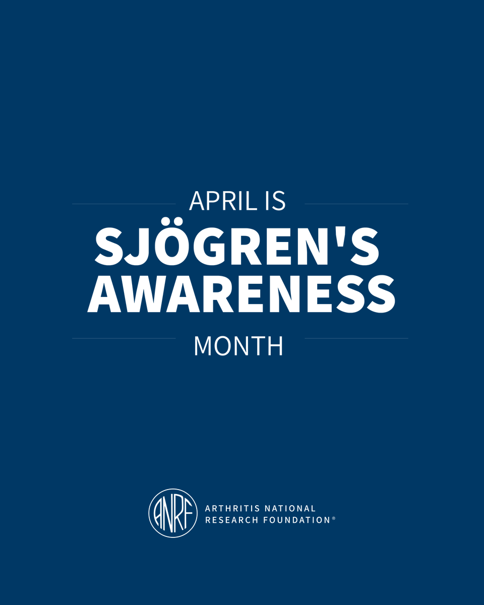 This month, we celebrate the perseverance of the estimated four million Americans with this disease. ANRF researchers are dedicated to learning all they can to develop more effective treatments for a healthier world. Tag an #sjögrenwarrior below! #SjogrenAwarenessMonth