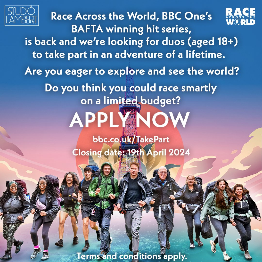 Fancy giving #RaceAcrossTheWorld a go yourself? 🌏🏃‍♀️🏃‍♂️ If you think you've got what it takes, head to bbc.co.uk/takepart to apply.