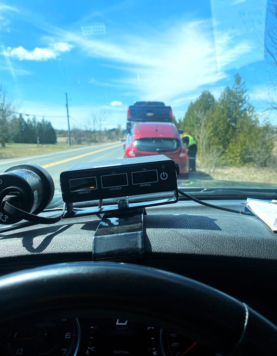 #PtboOPP pulled over this 20-year-old driver who was racing home to write an online exam. The lesson learned at roadside was more important! 143km in an 80km zone is unacceptable and is going to result in a 30-day suspension, 14-day impound and future court date. ^dg