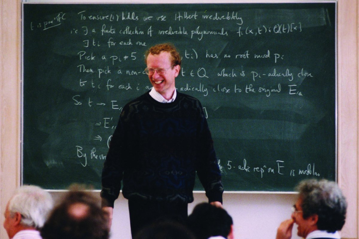 11.IV Quote of the Day #QOTD Andrew Wiles 'I will stop here.' [Concluding the lecture @NewtonInstitute in which he claimed to have proved the Taniyama-Weil Conjecture for a class of examples, including those necessary to prove Fermat's Last Theorem ]