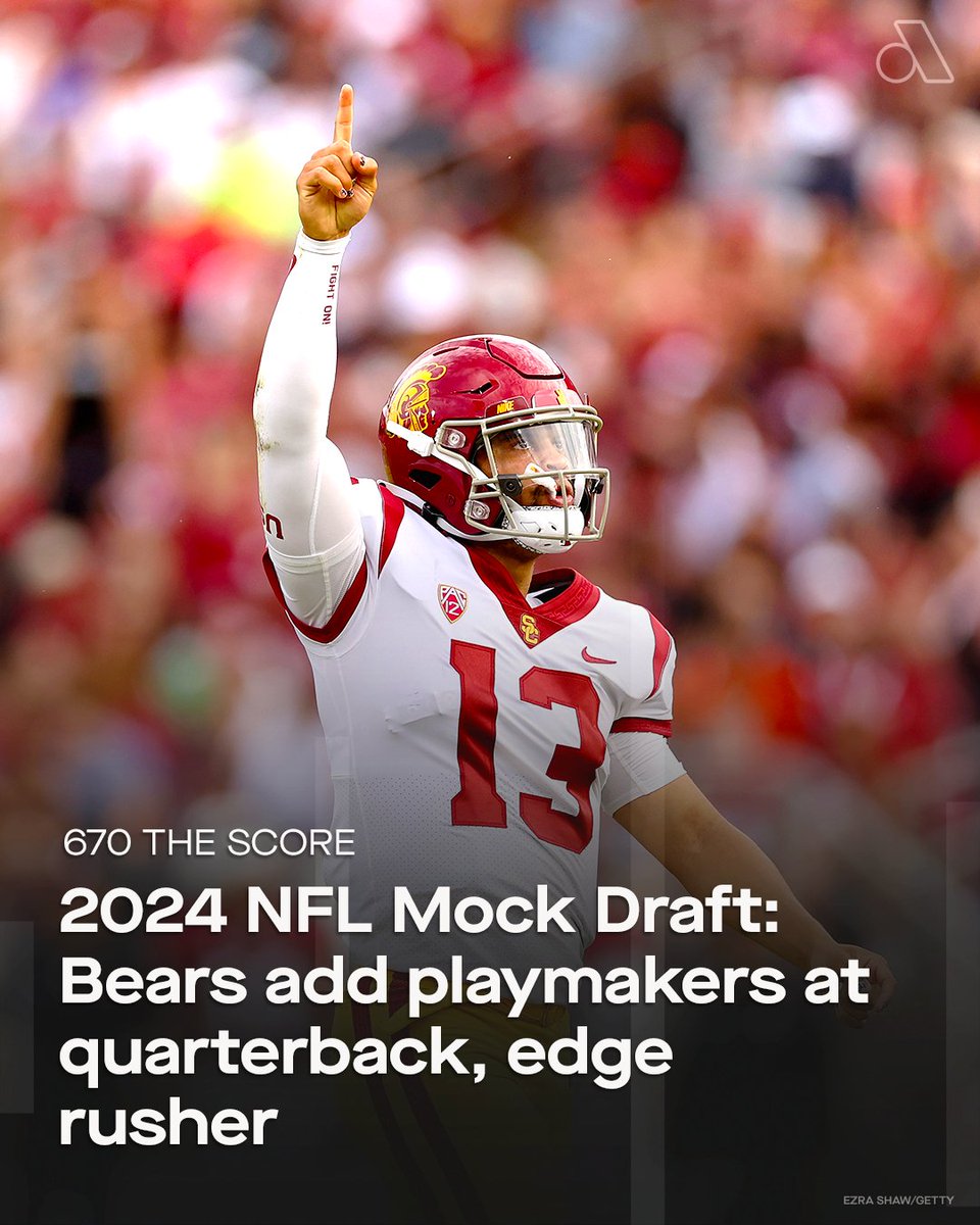 The city of Chicago has longed to find a franchise quarterback to lead its beloved Bears, and they’ll take another swing at that by selecting USC’s Caleb Williams at No. 1 overall in the NFL Draft. More: auda.cy/4aKjpN2 via @CEmma670 / @670TheScore