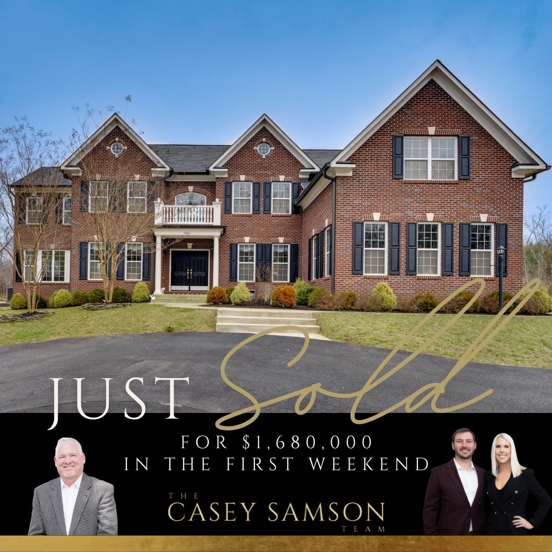 #JustSold Congratulations to our #homesellers & #homebuyers! 

Can we help you? Our team, Virginia's premier Luxury #RealEstate Team, consistently sell properties at a 9% premium compared to the market average, with most sales closing within a week. caseysamson.com