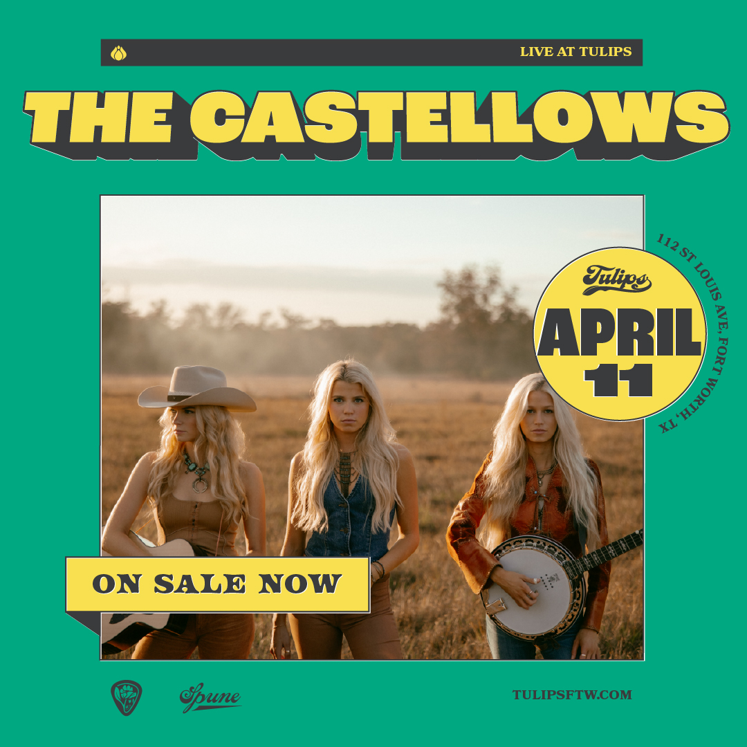 🩵 TONIGHT - SOLD OUT! 🌷 The Castellows: On Tour w/ Keller Cox at Tulips on April 11th!⁠