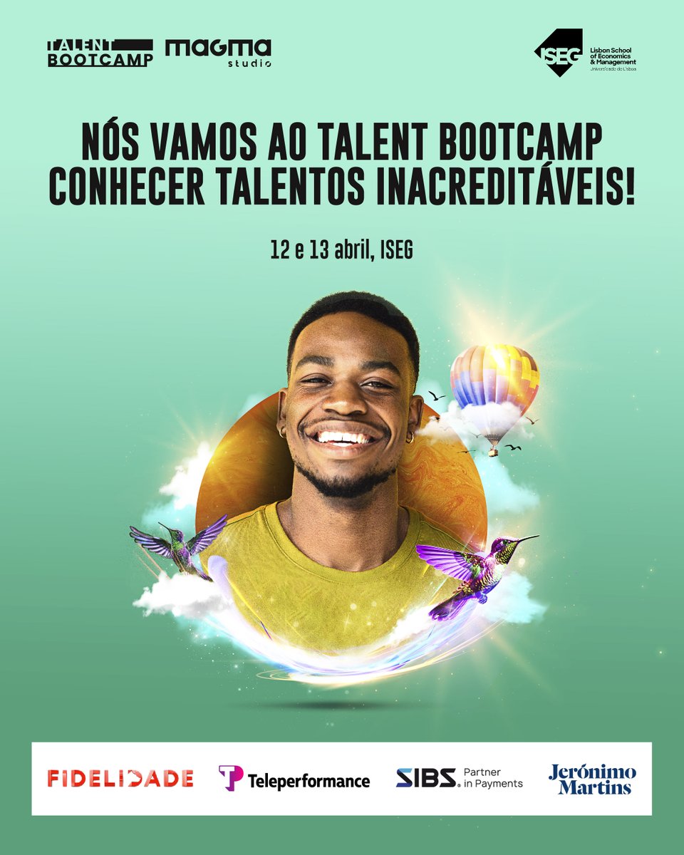 On April 12th, #teamnoesis will participate in the Talent Bootcamp at ISEG from @magma.studio.pt. Don't miss this opportunity with Pedro Caria from our Sales area. What are you waiting for? 😉 Let's Innovate Together! 🚀 #talentbootcamp #careers #careerdevelopment #ISEG