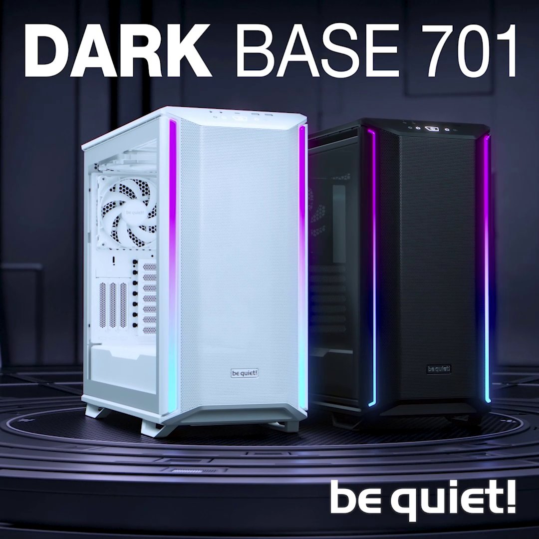 bequietofficial's tweet photo. Dark Base 701 White - Available now!
โDark Base 701 White makes no compromises in performance and is designed for easy handling with its outstanding usability.
#DarkBase701White #DarkBase701 #performance #usability #airflow #MonochromeMakeover https://t.co/wxOIBwf6DF