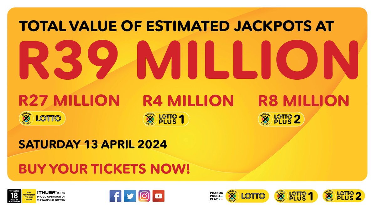 The next lotto draw will be on April 13th! Don't miss your chance to win big 💰Buy your tickets now at your nearest Builders and get ready to be a part of the excitement!