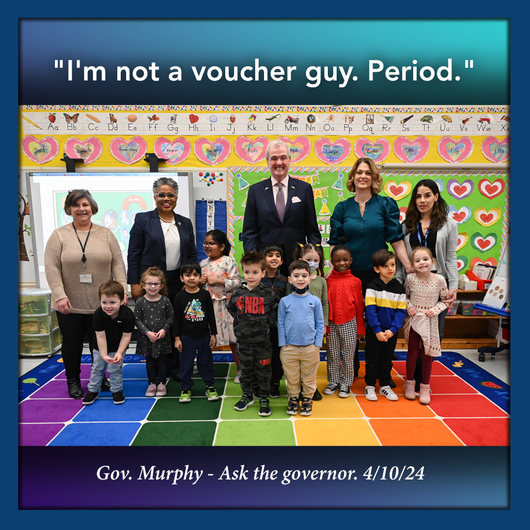 We agree, Governor Murphy. #NoVouchers #WeAreNJEA