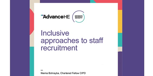 We’ve published ‘Inclusive approaches to staff recruitment’, a new resource for #AdvanceHEmembers, as part of our global member benefit theme ‘Creating a culture for Strategic EDI Change’. Find out more social.advance-he.ac.uk/pufmhN
