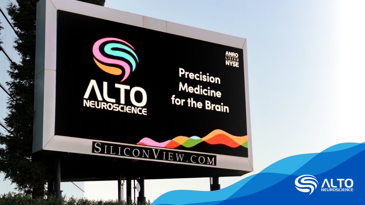 In case you missed it, Alto was recently showcased on a prominent Silicon Valley billboard! It’s great to see our precision approach highlighted in different ways as we move closer to delivering #PrecisionMedicine for the brain. Learn more: brnw.ch/21wIILM $ANRO