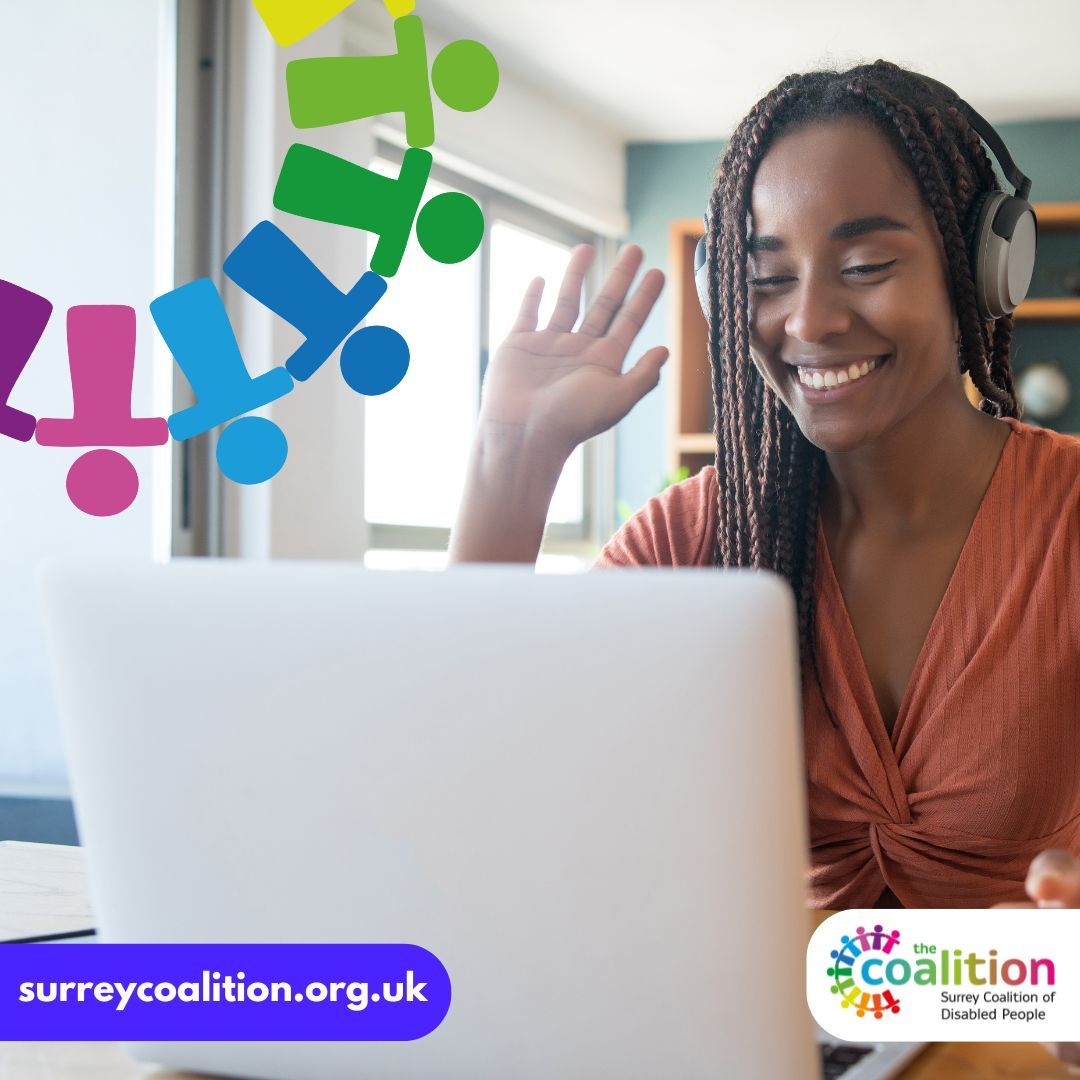 Become a member of Surrey Coalition of Disabled People Our membership includes access to a range of friendly virtual social events, our Get More Active project, campaigns and specialist interest groups. Visit our website for our joining form: surreycoalition.org.uk/join-us/ #Surrey