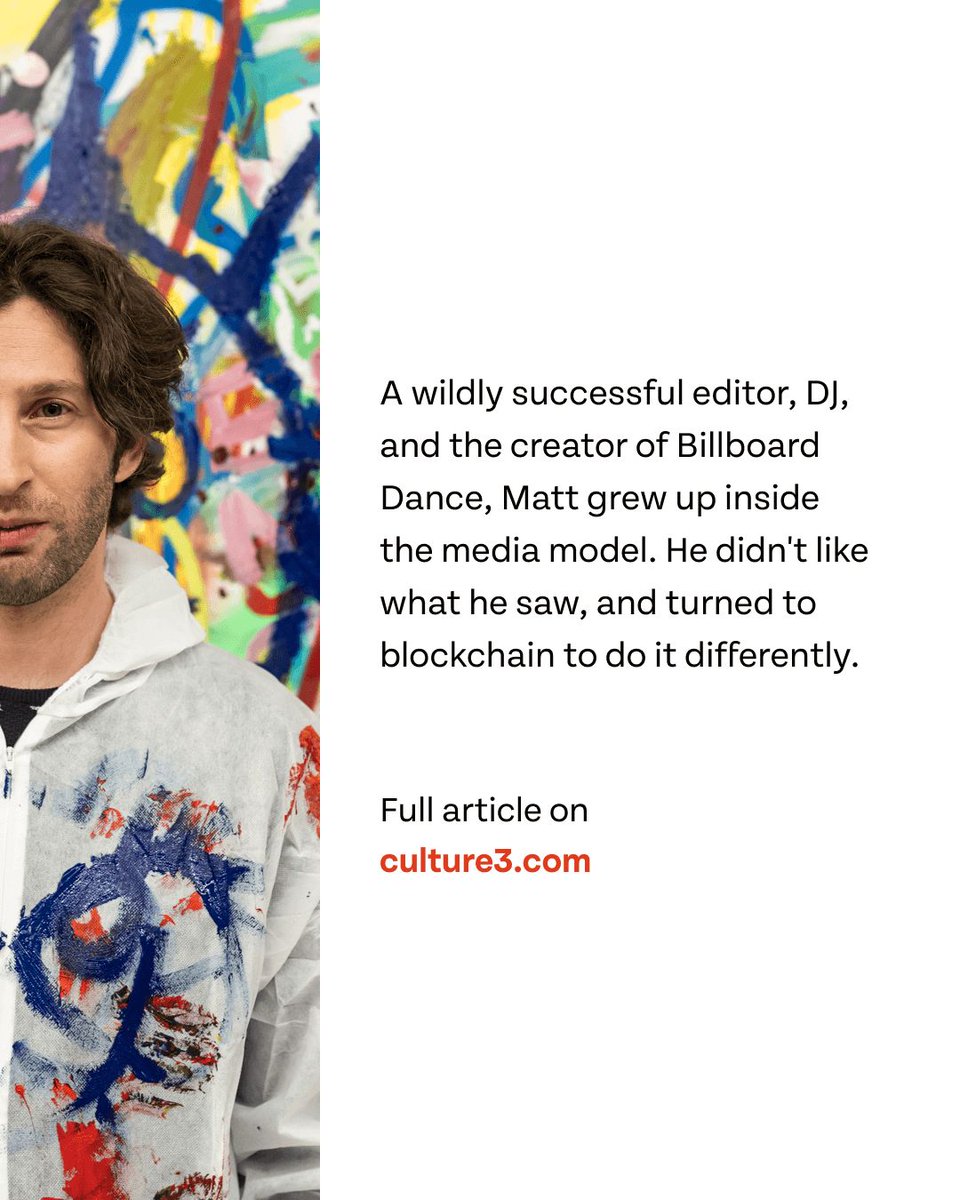 📰 Traditional media is broken. @MattMedved wants to fix it with NFTs. A wildly successful editor, DJ, and the creator of @BillboardDance, Matt grew up inside the media model. He didn't like what he saw, and founded @NFTnow to do it differently 👇