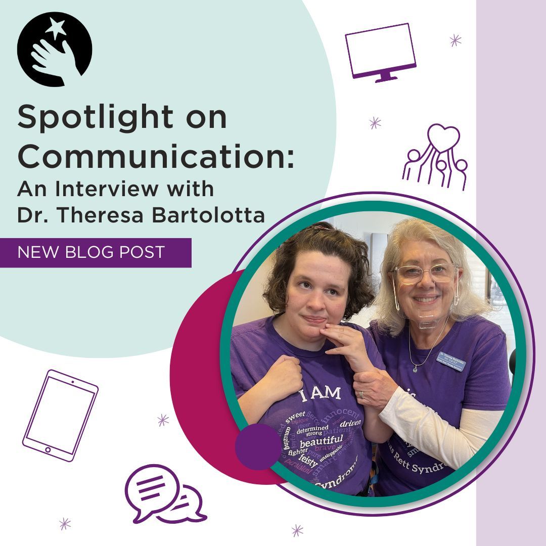 In our latest blog post, we interviewed communication expert Dr. Theresa Bartolotta to learn how she is leading the charge in communication strategies for #Rettsyndrome patients like her daughter, Lisa. Read the blog here: rettsyndrome.org/comms-spotligh…