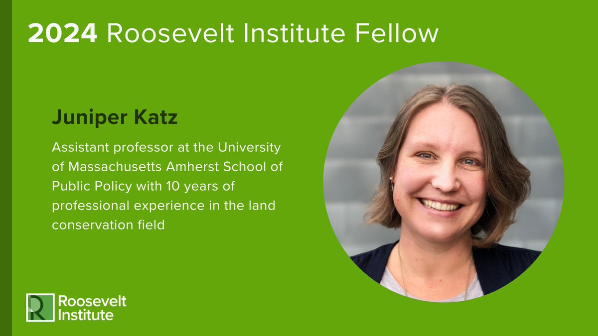 ➡️ <a href="/juniperkatz/">Dr. Juniper Katz</a>  

👥 As a climate policy fellow, Juniper will research and write about community engagement and input in renewable energy development and land use. 

Full bio 👉 rooseveltinstitute.org/authors/junipe…