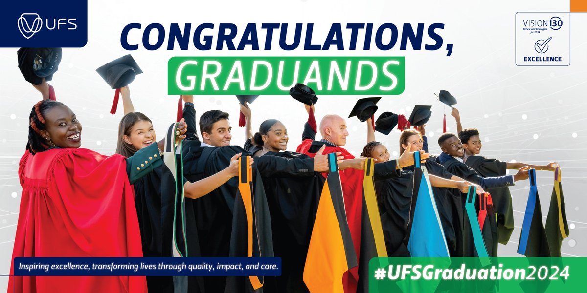 UFSweb's tweet image. One more sleep until the UFS Qwaqwa Campus lights up with celebration. As our graduating #ClassOf2023 prepares to embark on new journeys, we invite you to join us in commemorating their accomplishments.

🖥️: livestream.ufs.ac.za
📒: ufs.ac.za/kovsielife/gra…

#UFSGraduation2024