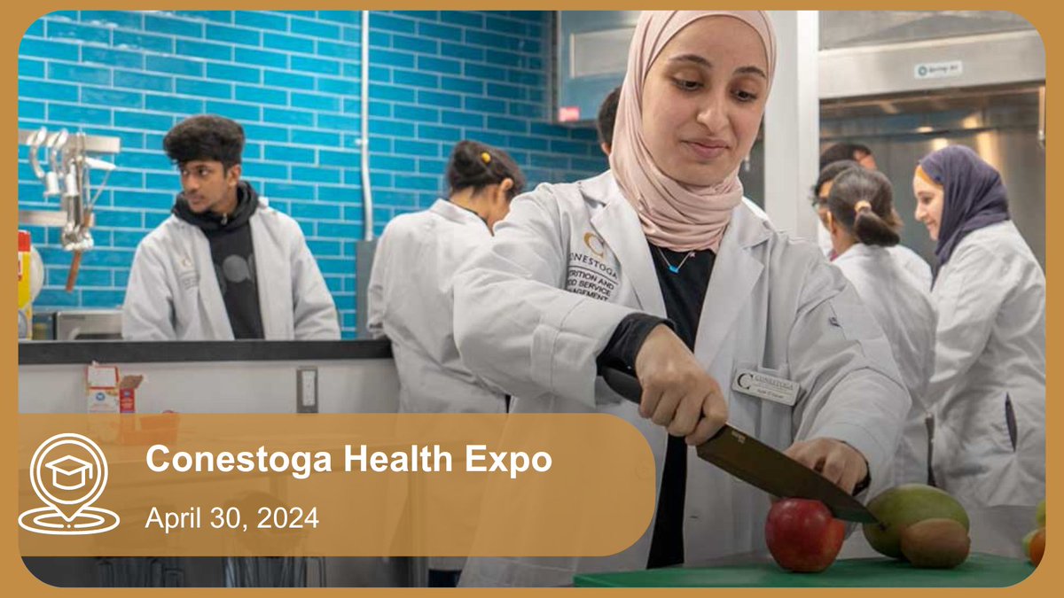 Discover programs that train future health, wellness and medical care professionals at the Conestoga Health Expo on April 30. For more information, visit ow.ly/TFFC50RcGA0.