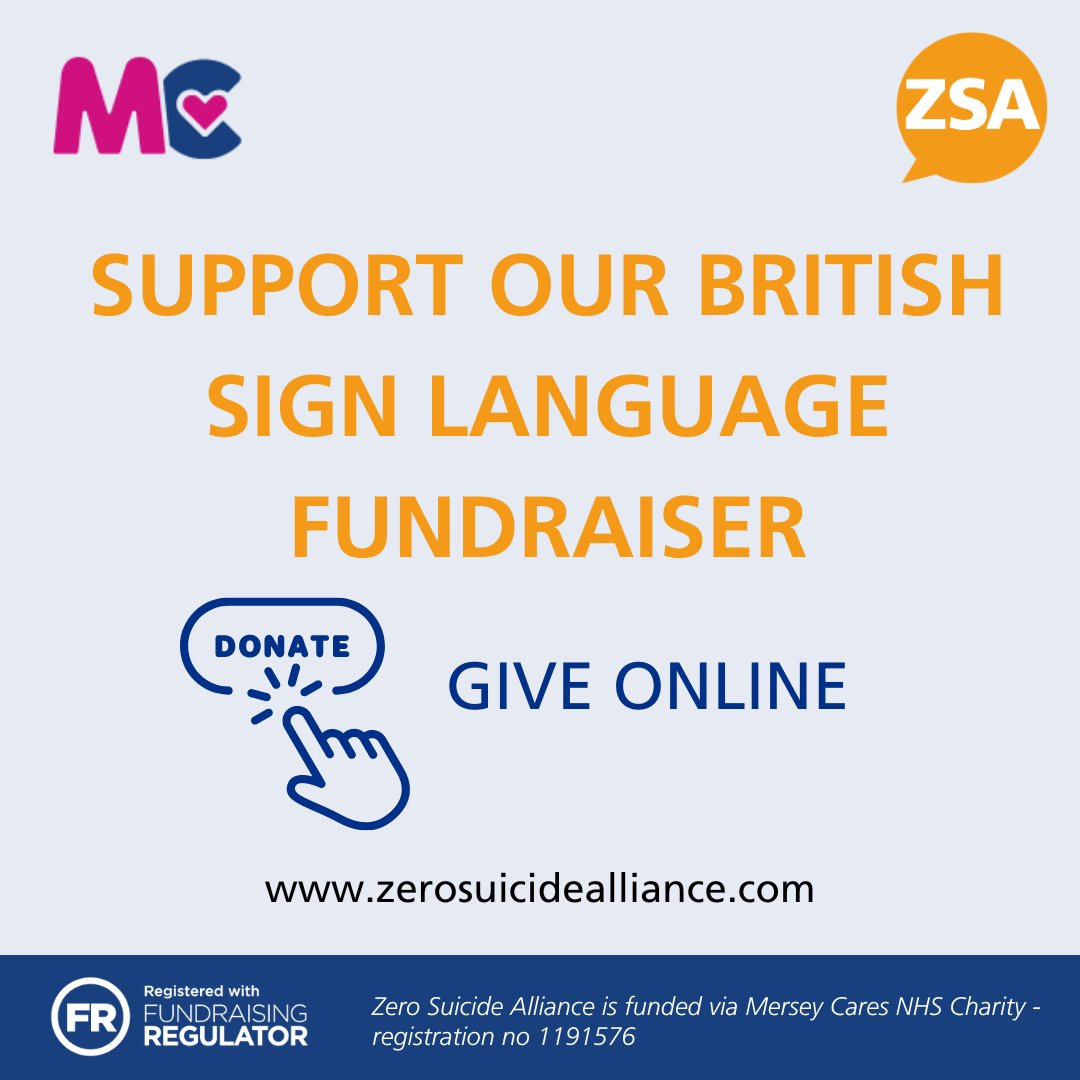 Did you know, many of our training courses are already available in #BritishSignLanguage and these have been accessed over 7,000 times? We'd love your support to translate our new Autism and Suicide Awareness Training into #BSL too 👇 merseycarenhs.enthuse.com/cf/zsabsl