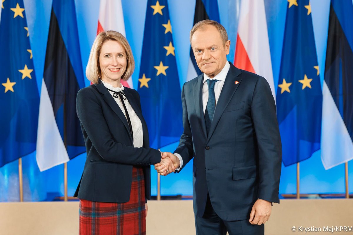 📸 W #KPRM trwa spotkanie Premiera 🇵🇱 @DonaldTusk z Premier 🇪🇪 @kajakallas.