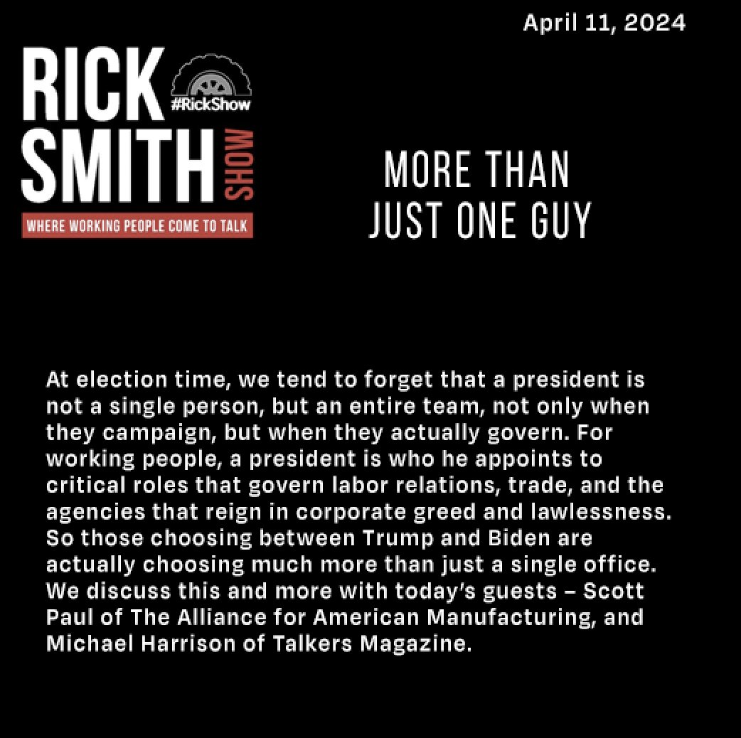 New episode of the @RickSmithShow podcast. #MSWMedia Guests: @ScottPaulAAM & Michael Harrison of @talkersmagazine Listen: podcasts.apple.com/us/podcast/mor…