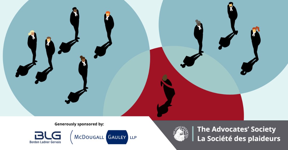 RSVP today and plan for an evening of casual collegiality at the Appellate Advocacy Bench & Bar Reception on May 2. Refreshments courtesy of our sponsors @BLGLaw and McDougall Gauley LLP. ow.ly/poqn50RbN2I