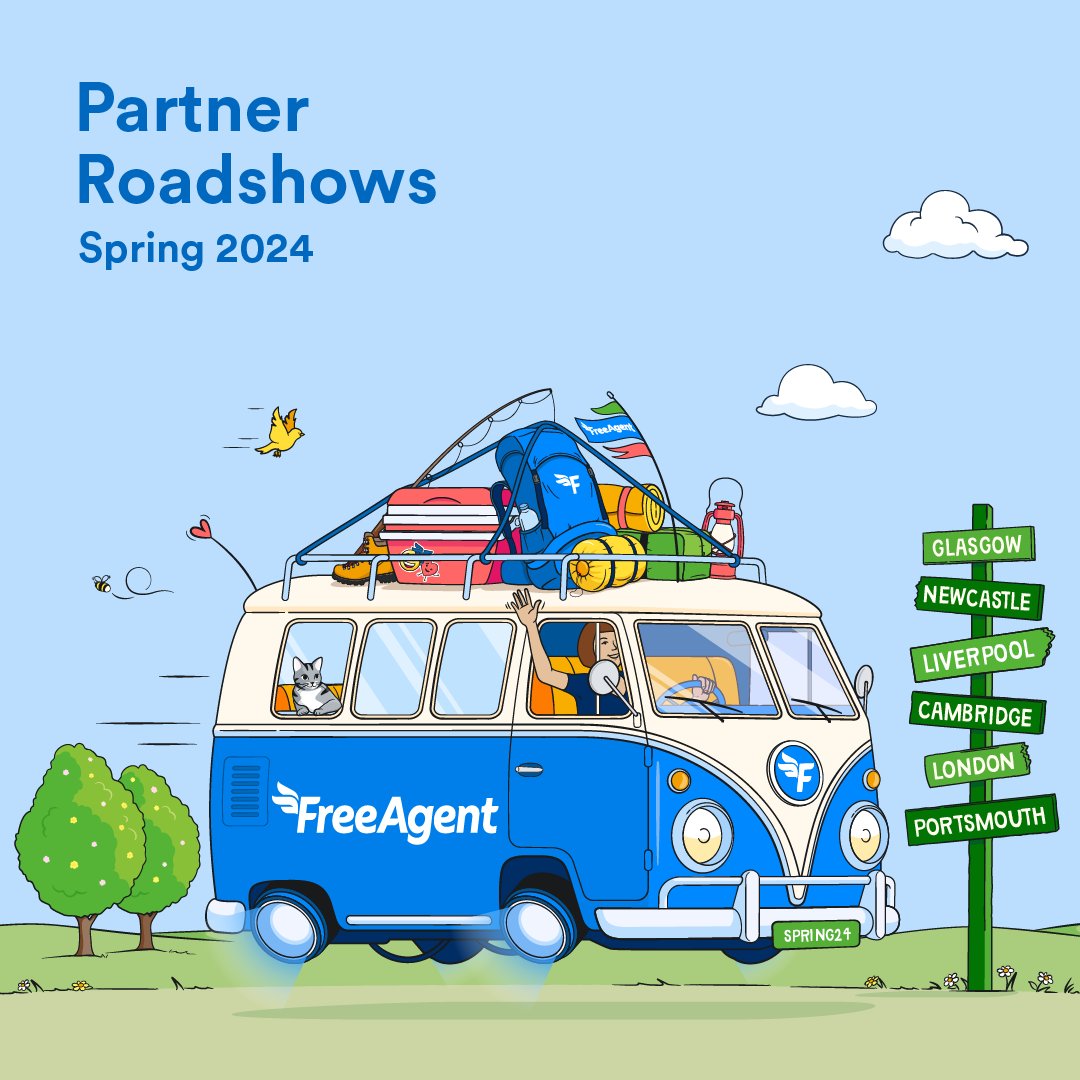 FreeAgent Partners! 📣 Did you miss out on the chance to attend one of our roadshows? 😭 Don't worry - you're invited to our online roadshow on the 16th April! We've even heard that you might still be able to get some swag... 👀 Save your spot now 👉 freeagent.com/practice-porta…