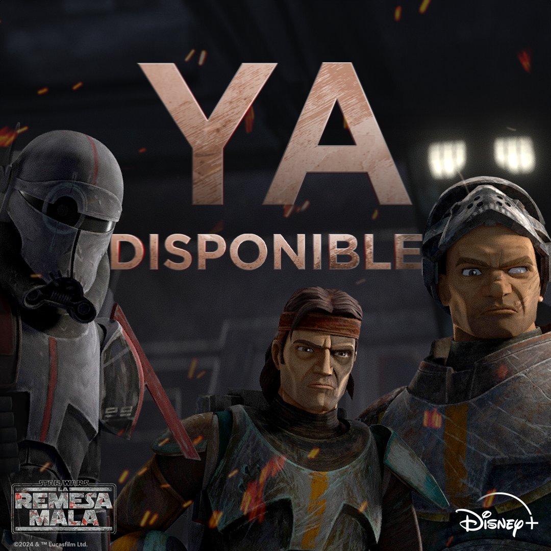 Acompáñanos en la lucha por la Galaxia 🌌 Sigue las aventuras de tus clones favoritos en el nuevo episodio de #LaRemesaMala. Solo en #DisneyPlus