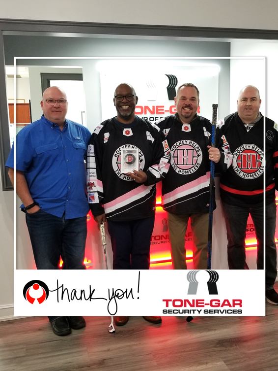 Tony A & Gary A of @ToneGarSecurity are suited up & ready to play! A generous member of our business community, they lend support in many ways, including our annual golf tournament. @HHTHWR volunteer Craig H delivered the Victorious Secrets sponsor jerseys recently.