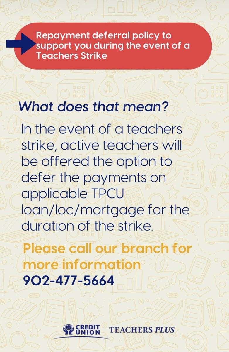Just another reason I’m glad I’m a member of <a href="/TeachersPlus_CU/">Teachers Plus CU</a> (in addition to the numerous teachers grants they give out each year). Thanks for supporting the <a href="/NSTeachersUnion/">NS Teachers Union</a> - great time for teachers to know these benefits and be prepared !!