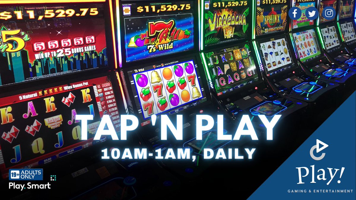 TAP 'N PLAY games are easy to play for the chance to win instant cash prizes and progressive jackpots. Fun, fast and you can play daily! Open daily from 10 am to 1 am.📍1600 Bath Road, Kingston. ow.ly/cKsZ50RcOXM #YGK